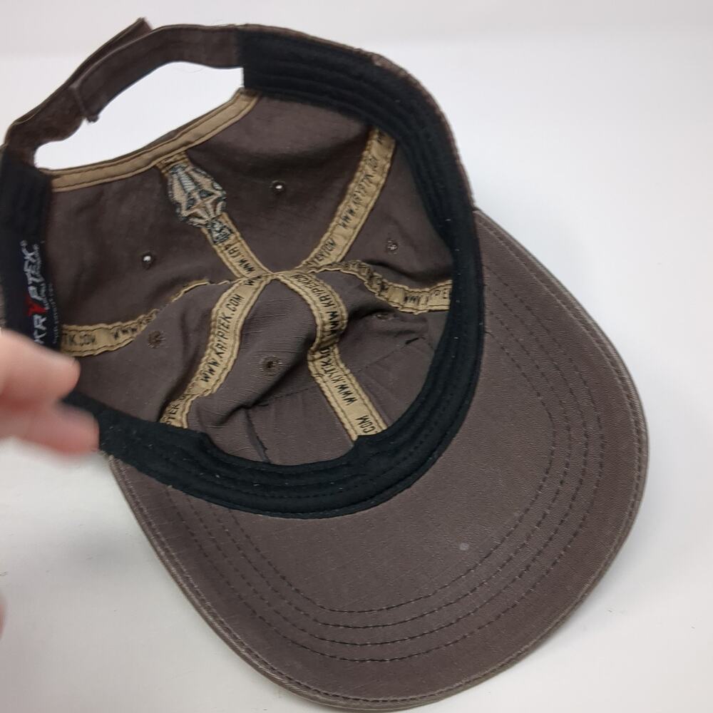 Kryptek Patch Flag Strapback Baseball Cap Brown O… - image 7